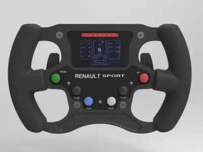 Formula Renault 2000 steering wheel 3D model