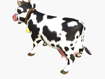 Cow Cartoon Low-poly 3D model