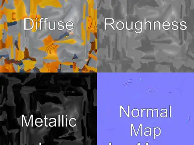 Gymnastics Safety Mat with Soft Padding Low-poly 3D model