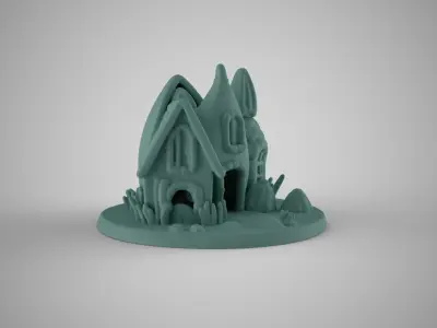Aquarium Seashell House 3D print model