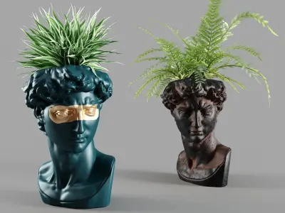 head david vase 3D model