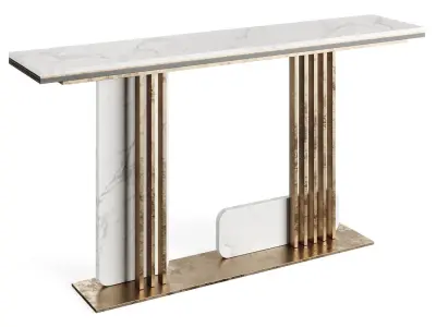 Light Luxury Porch 80 Console Low-poly 3D model