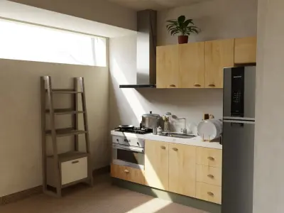 Apartment Archviz Interior Unreal Engine 5 and Blender 3D model