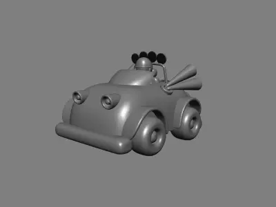 Baggy Car Low-poly 3D model