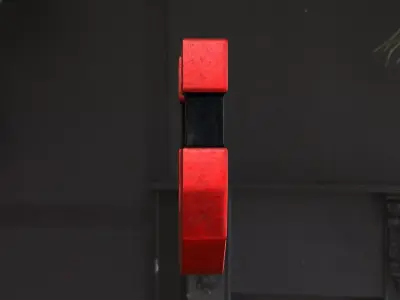 Stylized Magnet - Red 3D model