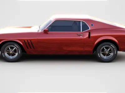 Generic Muscle Car 3D model