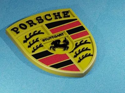 Porsche Cars Logo   3D print model