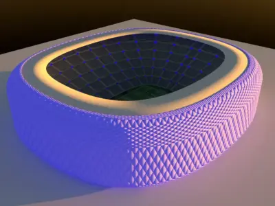 football stadium  3D model