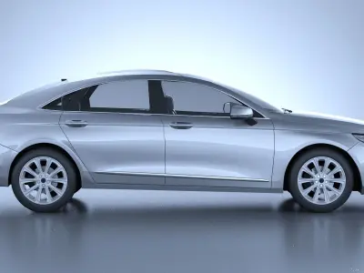 Generic American Car 01 3D model