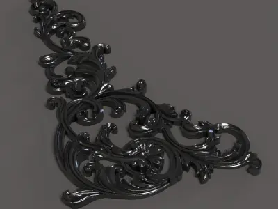 Carving wood decoration 3D print model