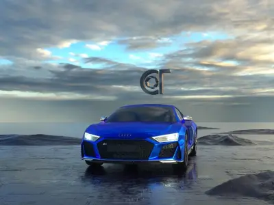 Audi R8 V10 2019 3D model