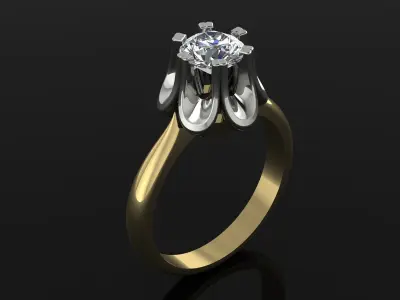 Jewelry Ring Gold 3D print model order