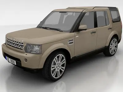 Land Rover Discovery 4 Low-poly 3D model