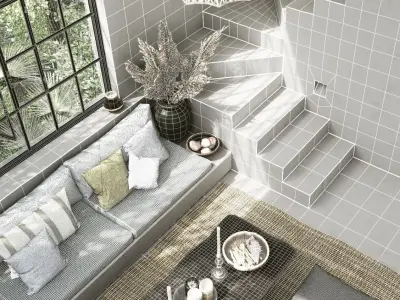 full interior scene with Garden for kit bashing and staging 3D model