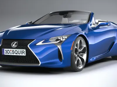 Lexus LC 500 Convertible 2021 3D model