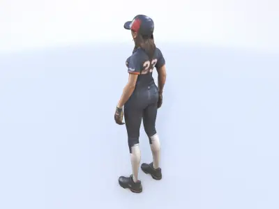 Softball 3D model