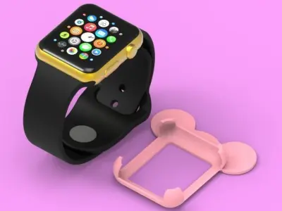 Mickey Mouse Apple Watch Ears Case Cover 38mm 3D print model