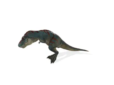 Rampaging T-Rex Ferocious Animated Dinosaur 3D Model 3D model