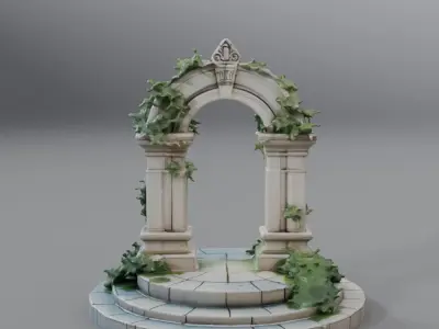 garden gate 3D model