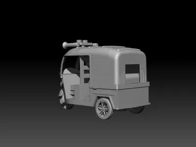 Auto Rickshaw  3D model for 3D printing 3D print model