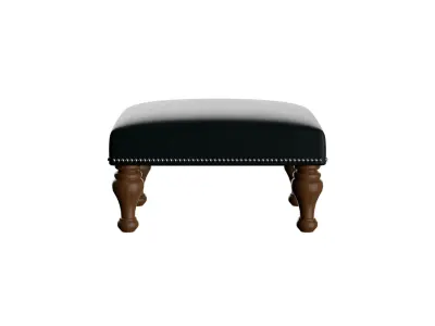 Lee Leather Ottoman 3D model