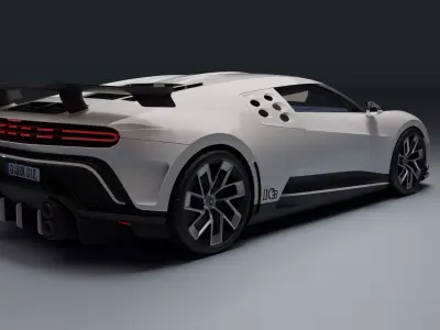 Bugatti Centodieci Low-poly 3D model