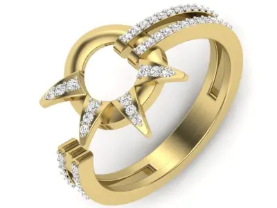 rings collection 3D print model 3D print model