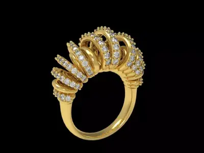 Diamond Ring 032 3D print model