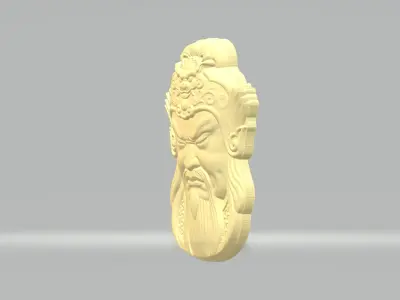Guan Yu Pendant 3D print model