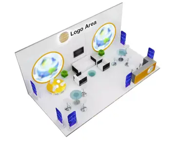  Booth Exhibition Stand a51 3D model