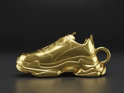 3D Shoe Pendant  Balenciaga Triple S 3D print model