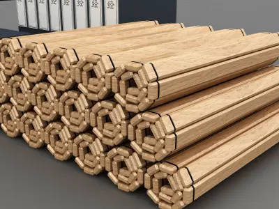 books Low-poly 3D model