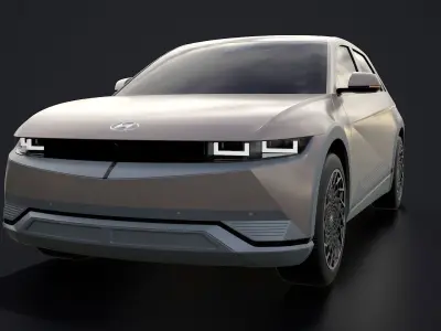 Hyundai Ioniq 5 2022 game ready Low-poly 3D model