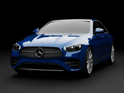 Mercedes-Benz E-Class 2021 Sedan In Official Design 3D model
