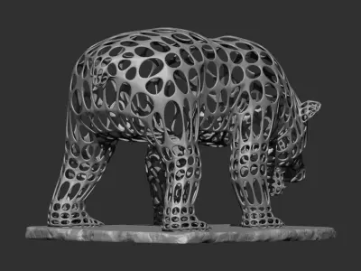 Bear 3d print model 3D model