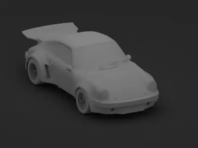 Racing porsche 911 3D model