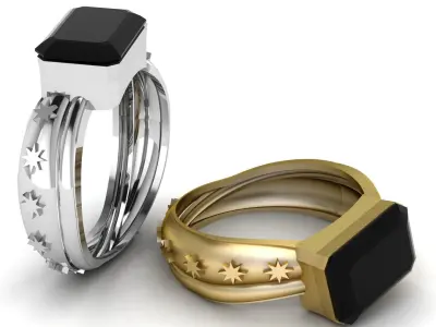 Women Fashion Ring 3d Printable Model 3D print model