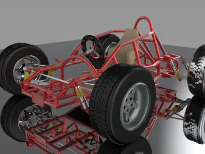 Go kart 3D print model