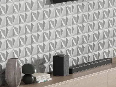 Modern TV Wall 025 3D model