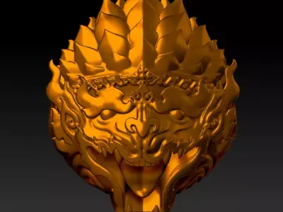 ring men hanuman 3D print model