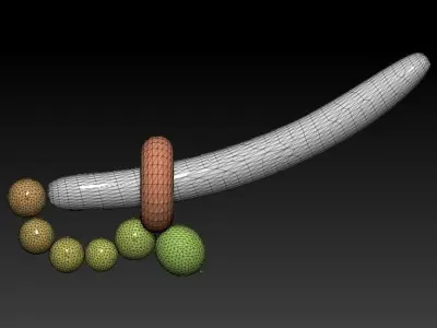 SWORD balloon Low-poly 3D model