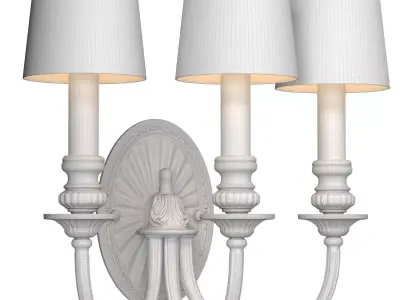 Gold sconce in a classic style MARINER wall lamp Light 3D model