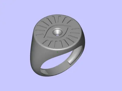 One eyed ring 3D print model
