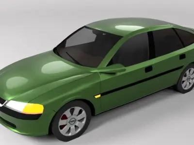 OPEL VECTRA 1996 LOWPOLY Low-poly 3D model