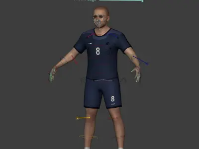 Sport - Athlete - volleyball - Handball player - Fitness Coach Low-poly 3D model