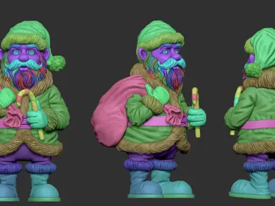 Santa claus 3d print STL  3D print model