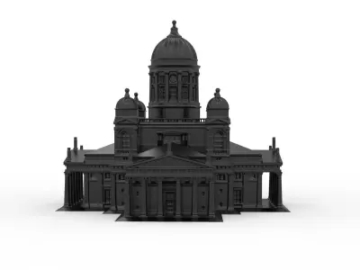 Helsinki Cathedral 3D print model