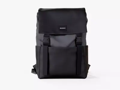 Backpack Rooh Grey Low-poly 3D model