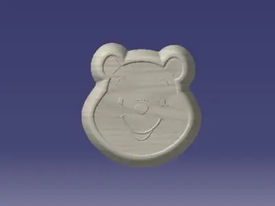 bear small bow for 3dprinting 3D model