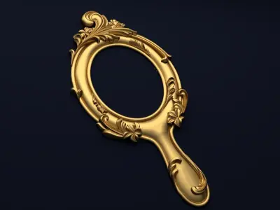 Frame mirror 3D model 06 3D print model